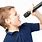 Boy Singing with Microphone