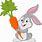 Bunny Holding a Carrot
