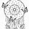 Butterfly Dream Catcher Coloring Pages
