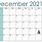 Calendar for Dec