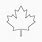 Canadian Maple Leaf White