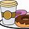 Cartoon Donut and Coffee