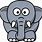 Cartoon Elephant SVG