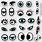 Cartoon Eye Stickers