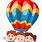 Cartoon Kids Hot Air Balloon