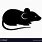 Cartoon Mouse Silhouette