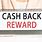 Cash Back Reward