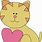 Cat Heart Clip Art