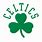Celtics Logo White