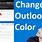 Change Color of Outlook