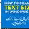 Change Text Size On Windows 10