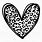 Cheetah Print Heart SVG