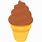 Chocolate Ice Cream Emoji