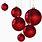 Christmas Baubles White Background
