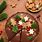 Christmas Decorations for Chocolate Tart