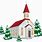 Church Christmas Background Cartoon