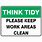 Clean Up Signs for Workplace