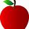 Clip Art of Red Apple