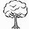 Clip Art of Tree Black and White