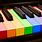 Colored Piano Keys