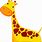 Colorful Giraffe Clip Art