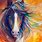 Colorful Horse Painting