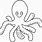 Coloring Picture of Octopus