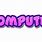 Computer Text Logo