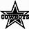 Cowboys Logo Vector Black and White