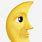 Crescent Moon Face Emoji