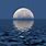 Crescent Moon Over Water