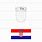 Croatia Flag Outline