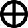 Cross in Circle Symbol