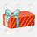Cuboid Gift Box Cartoon