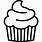 Cupcake SVG Black and White