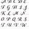 Cursive Alphabet Stencils to Print