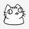 Cute Derpy Cat Drawing