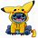 Cute Pikachu and Stitch Drawings