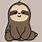 Cute Sloth Face Drawings