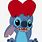 Cute Stitch Drawing Hearts