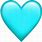 Cyan Heart Emoji GIF