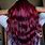 Dark Cherry Red Hair Color Purple