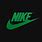 Dark Green Nike Logo
