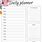 Day Planner Template Printable