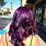 Deep Purple Hair Color