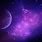 Deep Purple Space Nebula