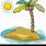 Desert Island Cartoon Image