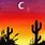 Desert Sunset Painting Easy