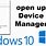 Device Manager Windows 10 Open