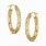 Diamond Cut Gold Earrings